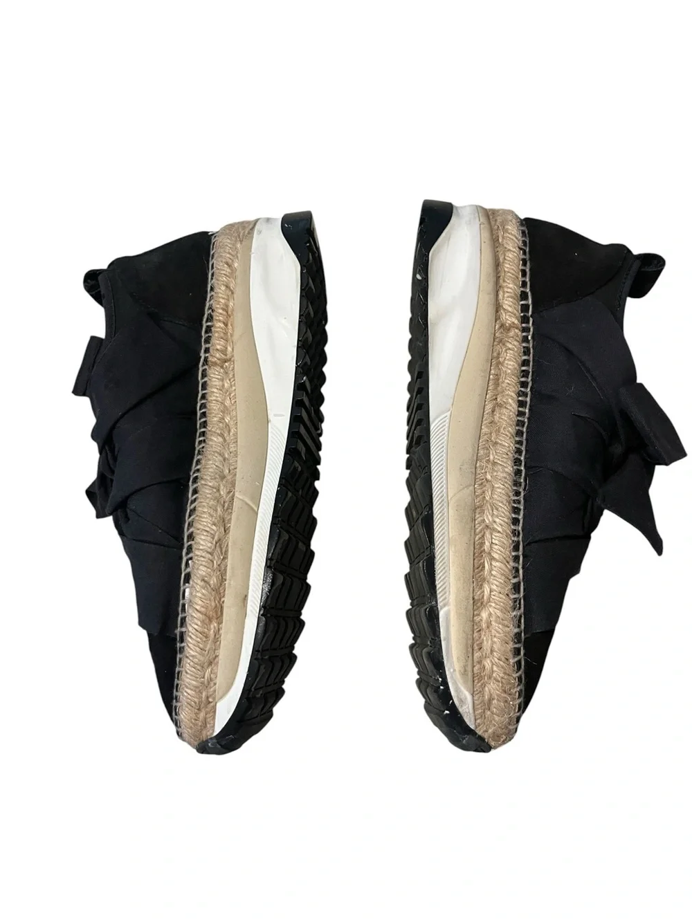Free People Chapmin Espadrille Black Sneaker Sz 10